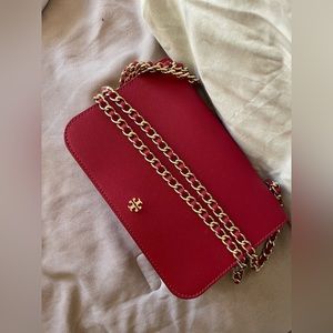 Red Tory Burch cross body.